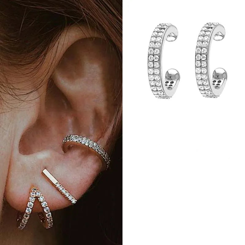 Earcuff Cobre Circón