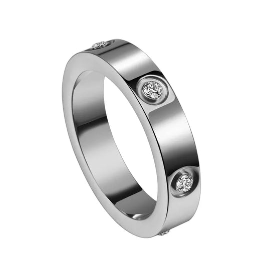 Anillo Circon Plateado