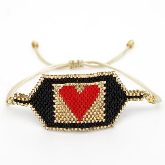 Pulsera Miyuki Corazon